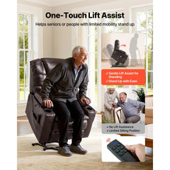 Uimoso Power Lift Recliner Chair with Heat & Massage, Triple Motor Electric Recliner