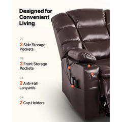 Uimoso Power Lift Recliner Chair with Heat & Massage, Triple Motor Electric Recliner