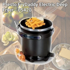 PRESTO Electric Deep Fryer - Model 05420, Family-Size Countertop Cooker, 4-Serving Kitchen Appliance, Automatic Temp Control, Corded AC Plug Household Appliance, Household Appliances