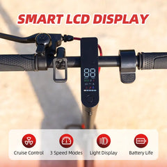 Electric Scooter Adults & Teens, 18 MPH Max Speed, 21 Miles Long Range, Cruise Control and Dual Braking, Foldable Electric Scooter for Adults Powerful Portable App battery escooter system Folding Bike