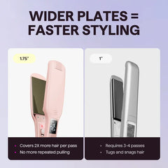 Wavytalk Hair Straightener 1.75 Inch for Effortless Straightening