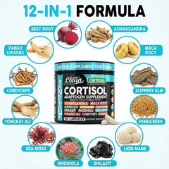 Clean Nutra Ashwagandha Cortisol Supplements For Women, Maca Root, Slippery Elm, Fenugreek, Shilajit, Rhodiola, Sea Moss & More for Women's Cortisol Supplements Capsules – CortiZEN