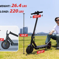 Electric Scooter Adults & Teens, 18 MPH Max Speed, 21 Miles Long Range, Cruise Control and Dual Braking, Foldable Electric Scooter for Adults Powerful Portable App battery escooter system Folding Bike