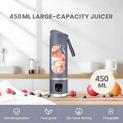 Ultimate Digital Juicer Blender with LED Display, Multimode Leak-Proof Large Capacity USB Rechargeable Cool Tech Gadget for Fruit & Vegetable, Liquid Diet, Travel, Household Kitchen Mother's Day Gift, Cool Tech Gadgets Instant Smoothie Maker