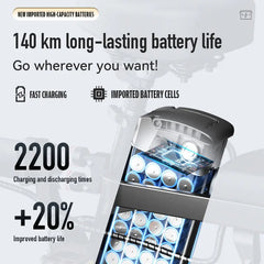 Vélo électrique pliant pour adulte, moteur 500W, batterie 48V 15Ah, autonomie 45Km, absorption des chocs à 14 niveaux, certifié UL2849, vélos électriques