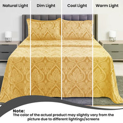 [Deals For You Days ] LUX DECOR 6-Pc Paisley Sheets & Solid Embroidered Bedsheet Set- Queen Sheets & Pillowcases - Upto 16" Deep Pocket Hotel Luxury Sheets Cozy Comfy Breathable & Cooling Sheets - Decorative Bedsheet Set - Summer Gifts