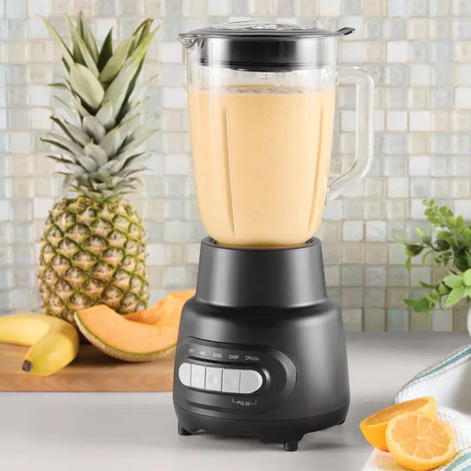 Mainstays 5-Speed Glass Blender with 48 Oz Jar and Ice-Crushing Motor