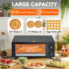 12-Inch Electric Commercial Pizza Oven