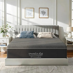 Memory Foam Mattress, 10/12/14 Inch, Twin/Full/Queen/King Size Gel Infused Bed Mattress with CertiPUR-US Certified Foam, Pain Relief & Spine Support, Breathable Knit Cover, Unwind in Style, U8A