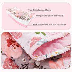 【Sommerlaune】Walflotte Wendedecken, leichte Boho-Tagesdecken mit Druckmuster, Bettüberwurf-Set mit 2 Kissenbezügen für King/Queen-Size, 1 Kissenbezug für Twin-Size, weich für alle Jahreszeiten