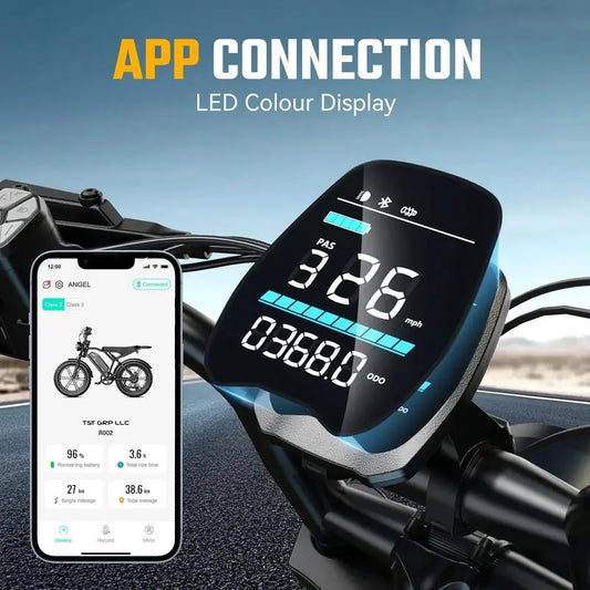 【TST R002 Ebike】TST Electric Bike for Adults 1500W Peak 20" Fat Tire All-Terrain E-Bike 60/110 Miles 28MPH Electric Dirt Bike for Road Sand Mountain Snow - 48V 15/25AH Battery Powered Electric Motorcycle,father'sdaygifts,campingessentials,campinggear
