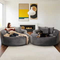 Oversized Round Sofa Bed
