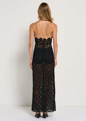 Lioness Trophy Maxi Dress in Noir