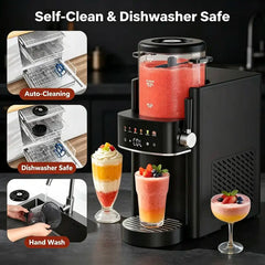 6-in-1 Slushie Machine, Ice Cream Maker and Margarita Machine,No Ice Needed, Self-Freezing with Rapid Chill, 6 Preset Modes and Automatic Cleaning, for Home, Party, Frozen Drinks, Frappe, Smoothie, Summer Must Have,tiktokshopsummersale