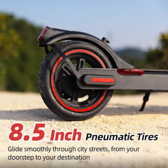 Electric Scooter Adults & Teens, 18 MPH Max Speed, 21 Miles Long Range, Cruise Control and Dual Braking, Foldable Electric Scooter for Adults Powerful Portable App battery escooter system Folding Bike