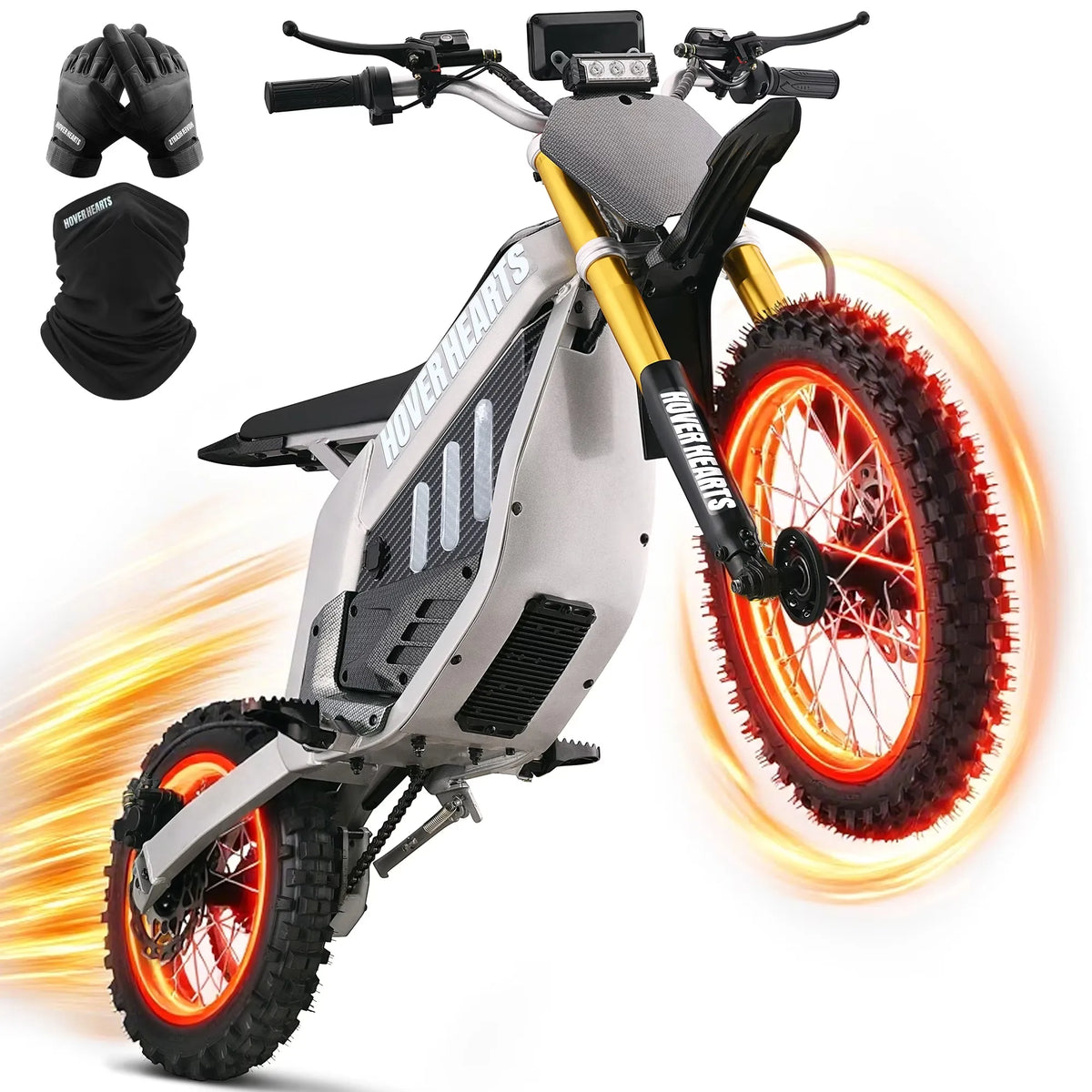 3000W Adult Electric Dirt Bike,48V 30Ah Electric Off-Road Dirtbike with Full Suspension & Dual Hydraulic Brakes,42MPH Max Speed & 50 Miles Range,for Adults and Teens,