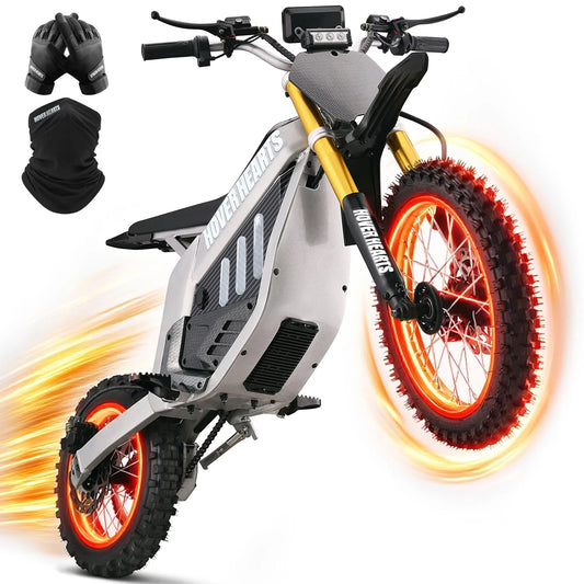 3000W Adult Electric Dirt Bike,48V 30Ah Electric Off-Road Dirtbike with Full Suspension & Dual Hydraulic Brakes,42MPH Max Speed & 50 Miles Range,for Adults and Teens,