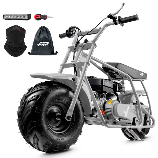 FRP GMB100 Gas Powered Mini Dirt Bike for Teens and Adults, 99CC Engine, 28 MPH, Black Off-Road Motorcycle