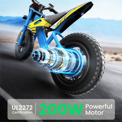 MIHOVER 21.6V Electric Bike for Kids 12", 200W Electric Balance Bike Ages 3-8 Years Old, Max 10MPH with LED Display, Beginners Friendly - Red