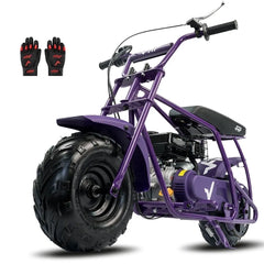 FRP GMB100 Gas Powered Mini Dirt Bike for Teens and Adults, 99CC Engine, 28 MPH, Black Off-Road Motorcycle