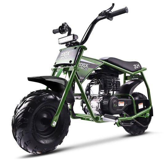 ZUH CC100X 105cc Gas Powered Off-Road Mini Dirt Bike,Blue