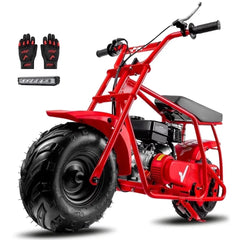 FRP GMB100 Gas Powered Mini Dirt Bike for Teens and Adults, 99CC Engine, 28 MPH, Black Off-Road Motorcycle