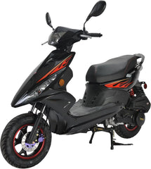 HHH Wave 150cc Fully Automatic Gas Street Scooter Moped for Adults 150cc Street Bike with 10" Aluminum Wheels - Red