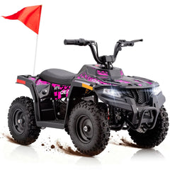 QEASET 36V Battery-Powered Off-Road Ride-On Buggy – Parent-Lock 2-Speed, 10-Mile Range, Grass & Dirt Ready,Blue