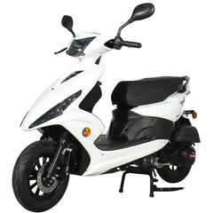 X-Pro Brand New 150cc Gas Powered Moped Scooter, 10" Aluminum Wheels Electric Start Large Headlights
