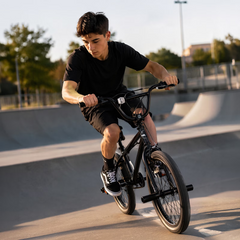 Hykolity 20 inch BMX Bike Freestyle Cycling Trick Bicycle with 4 Pegs for Teenage Adults Men Women Beginners Street Stunt Bike V-Brake Silver