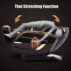 Oversized 4D Full Body Zero Gravity Airbag Shiatsu Massage Chair Recliner 24Mode