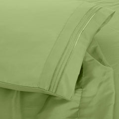 6 Piece Bed Sheet Set 1800 Series Microfiber Comfort Deep Pocket Hotel Bed Sheet