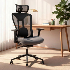Ergonomic Mesh Office Chair with Adjustable Headrest Lumbar Support Desk Chair