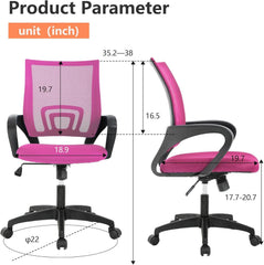 Home Office Chair Desk Computer Chair Adjustable Ergonomic with Lumbar Support