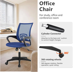 Home Office Chair Desk Computer Chair Adjustable Ergonomic with Lumbar Support
