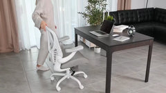 Ergonomic Mesh Office Desk Chair Adjustable 3D Arms Lumbar Support 350LBS White