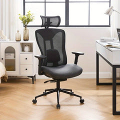 Ergonomic Mesh Office Chair with Adjustable Headrest Lumbar Support Desk Chair