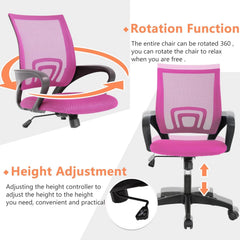 Home Office Chair Desk Computer Chair Adjustable Ergonomic with Lumbar Support