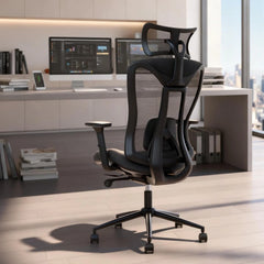 Ergonomic Mesh Office Chair with Adjustable Headrest Lumbar Support Desk Chair