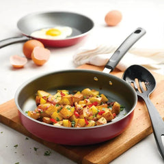18 Piece Cookware Set Nonstick Pots and Pans Home Kitchen Cooking Non Stick, Red