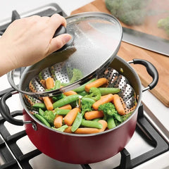 18 Piece Cookware Set Nonstick Pots and Pans Home Kitchen Cooking Non Stick, Red
