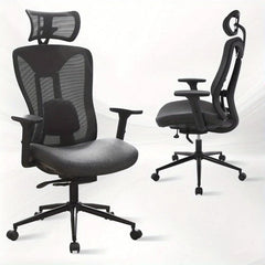 Ergonomic Mesh Office Chair with Adjustable Headrest Lumbar Support Desk Chair