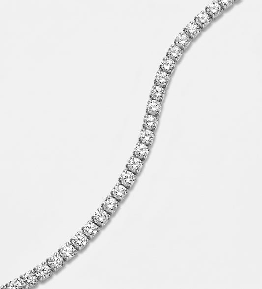 Tennis Bracelet in Rhodium Plating on 925 Silver - 2mm