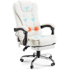 YODOLLA Ergonomic Reclining Office Chair with Heat & Massage – High Back Desk Chair